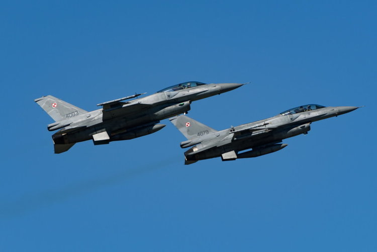Полски F-16 прихванали самолета на Шойгу по всички правила