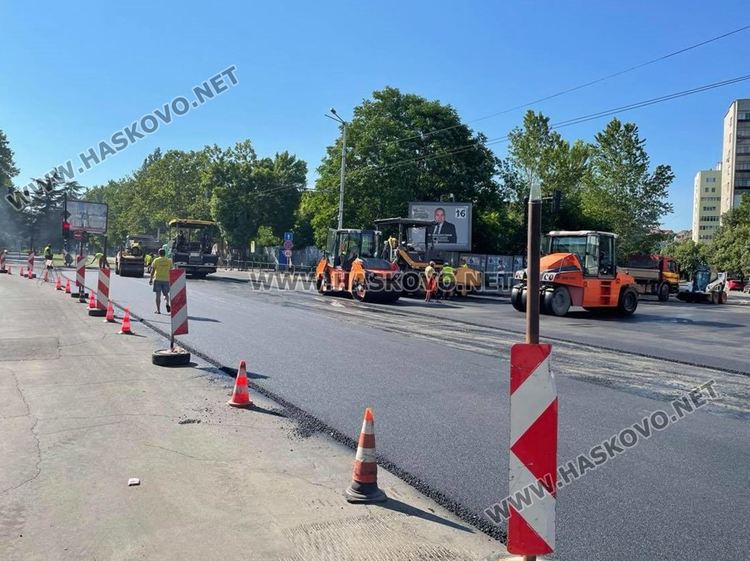Асфалтират кръстовището до автогарата ударно