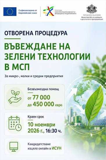 Хасковските фирми с предимство за 83 млн. евро за зелени технологии
